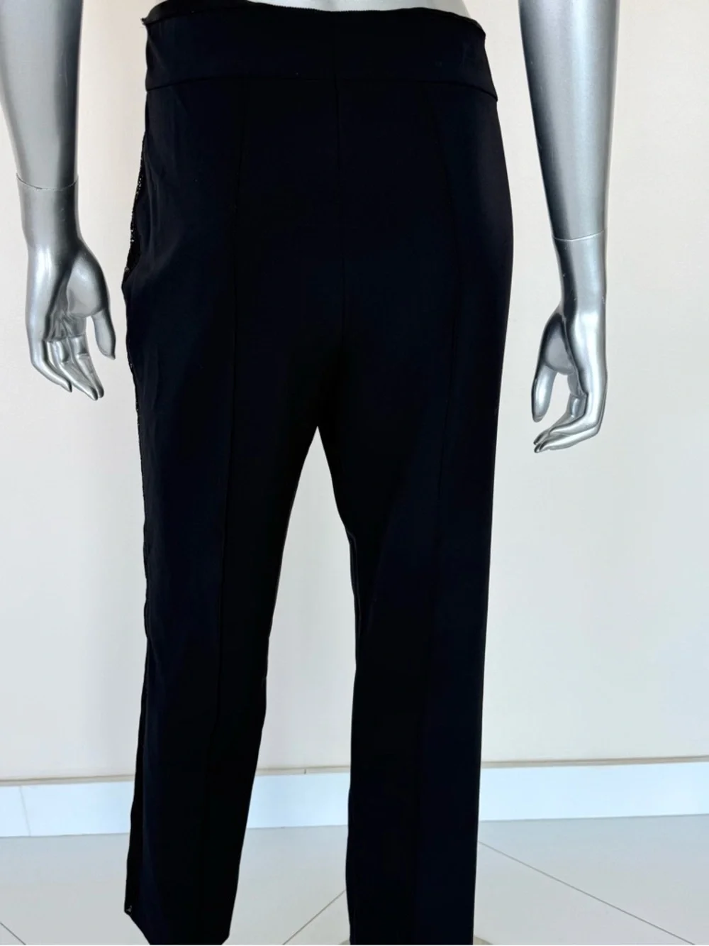 Escada women pants with laces details size 40 or 10 US Authentic - Picture 3 of 8
